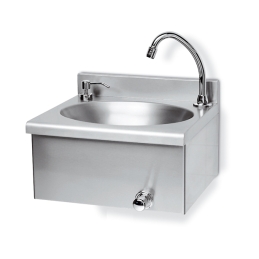 Lavamani Con Rubinetto Comando Ginocchio - Cm 40x35x20,5 242-RC7257