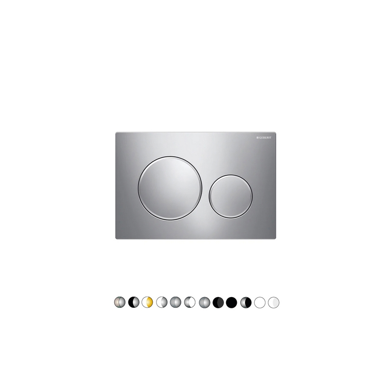 Placca Di Copertura 2 Tasti Sigma 20 Geberit - Spazzolato -bordi Tasti Lucido 132-G115882-SN1