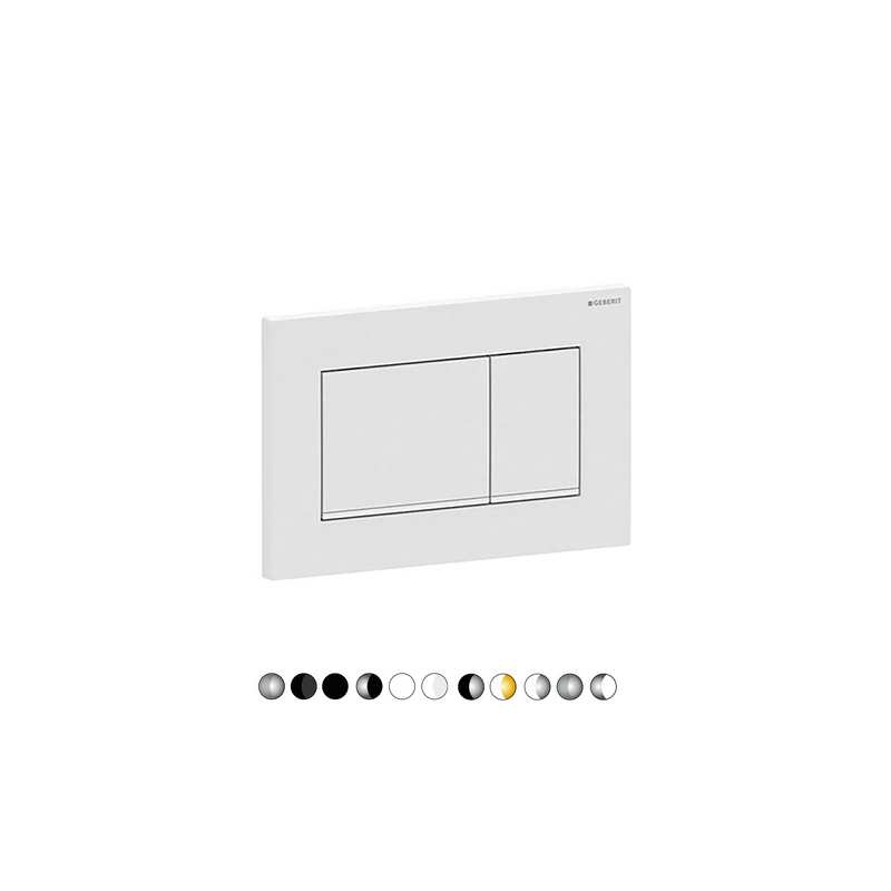 Placca Di Copertura 2 Tasti "sigma 30" Geberit - Satinato/bordo Inf. Cromo 132-G115883-JQ1