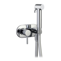 Set Miscelatore A Incasso Tondo Con Shut-off E Supp. Laterale - Cromo 110-16053-CR