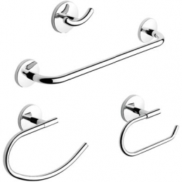 Minikit Accessori Bagno 4 Pezzi One Cromo 122-NA46