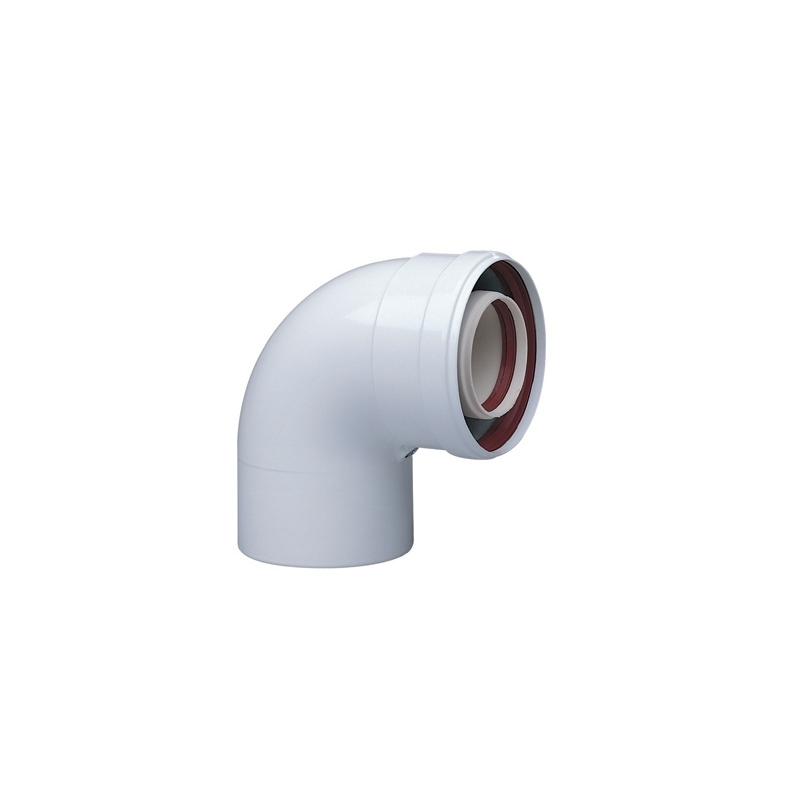 Curva Coassiale A 90° Partenza Caldaia - Diam. 60/100 410-KR714101410