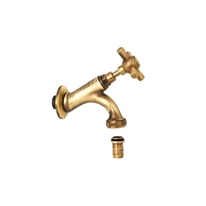 Rubinetto Inclinato Maniglia Croce - 1/2 244-3011-04