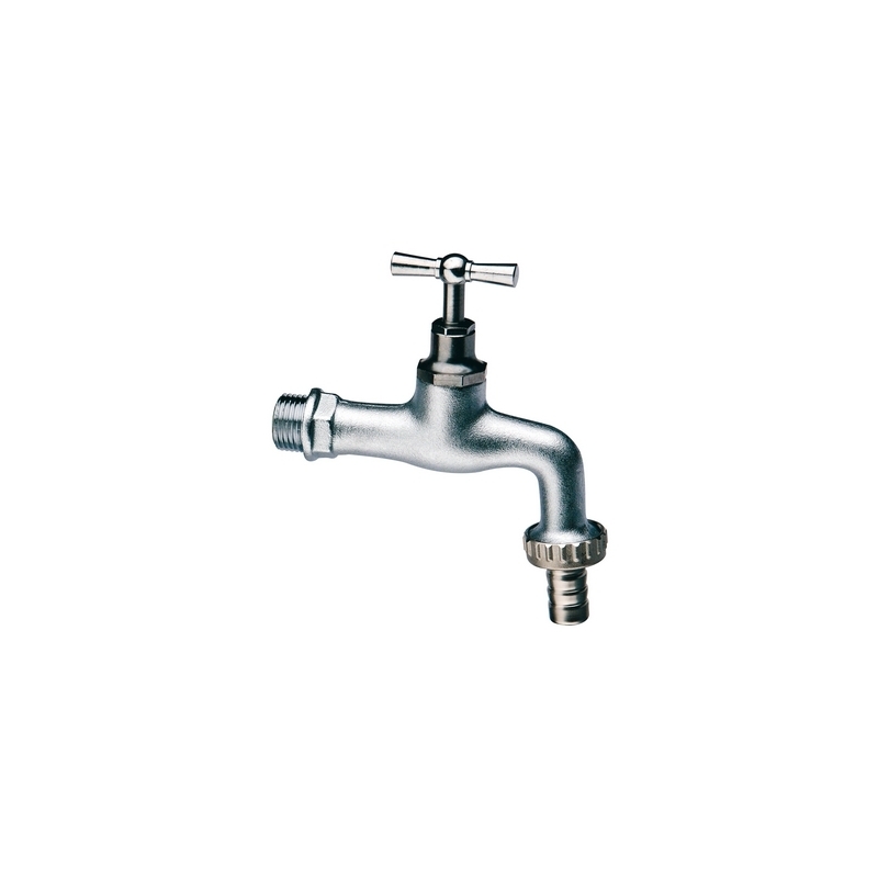 Rubinetto Portagomma In Ottone Cromato/sabbiato - 3/4" (dn 20) 244-306-05
