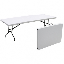 Tavolo Pieghevole In Plastica - Cm 183 X 74 X 74 244-400