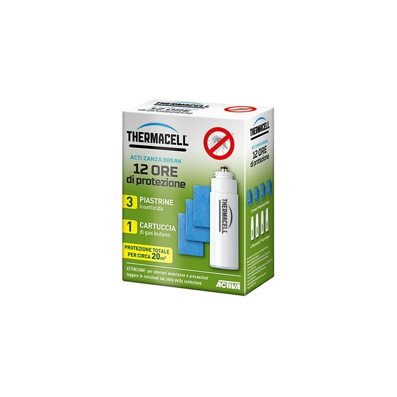 Ricarica Antizanzare Thermacell - 48 Ore 12 Piastr 4 Cart. Gas 244-F4730-48 Ricarica Antizanzare Thermacell - 48 Ore 12 Piastr 4 Cart. Gas 244-F4730-48