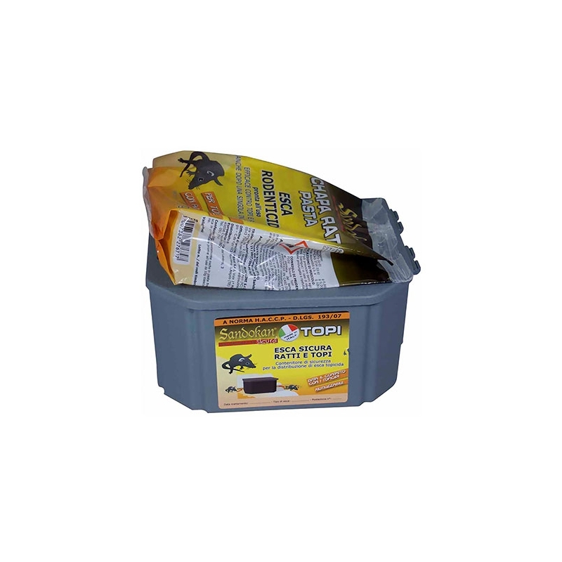 Combo Contenitore Esca Sicura Topi E Chaparat Pasta 150 G - - 244-G7679C