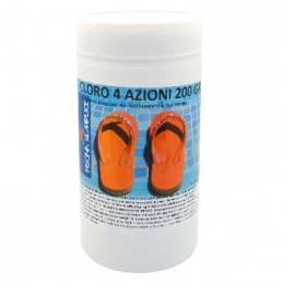 Cloro 4 Azioni In Pastiglie Da 200gr Per Piscine - 5 Kg 244-L1215-05