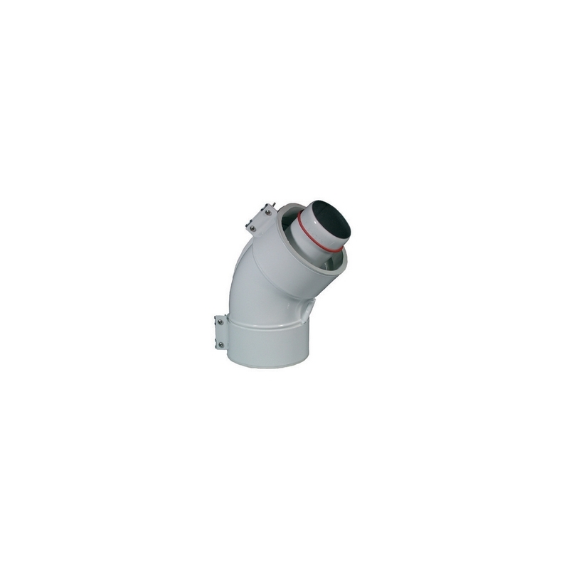 Curva 45° Dn 60/100 (coassiale) - - 409-520