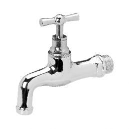 Rubinetto A Vitone In Ottone Cromato - 1/2" 244-311-04