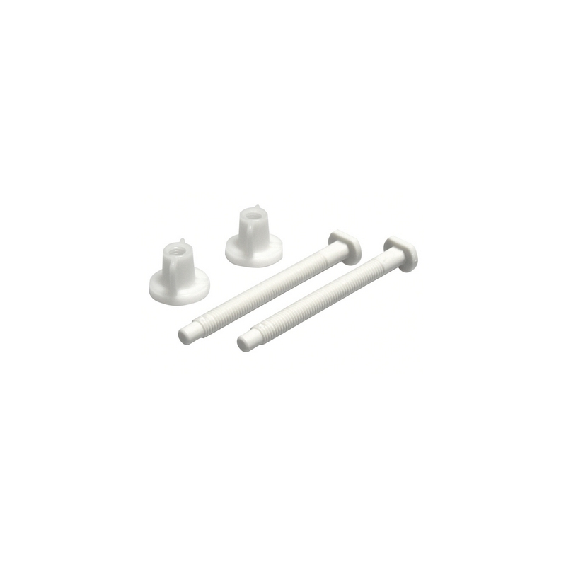 Coppia Viti + Galletti Per Sedile Wc Etna - Bianco 111-2902