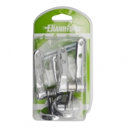 Coppia Supporti In Lega Per Sedili In Legno Blister - Cromo 111-291Y