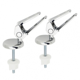 Coppia Cerniere Sovrapposte Con Vite Inox - Cromo 111-300