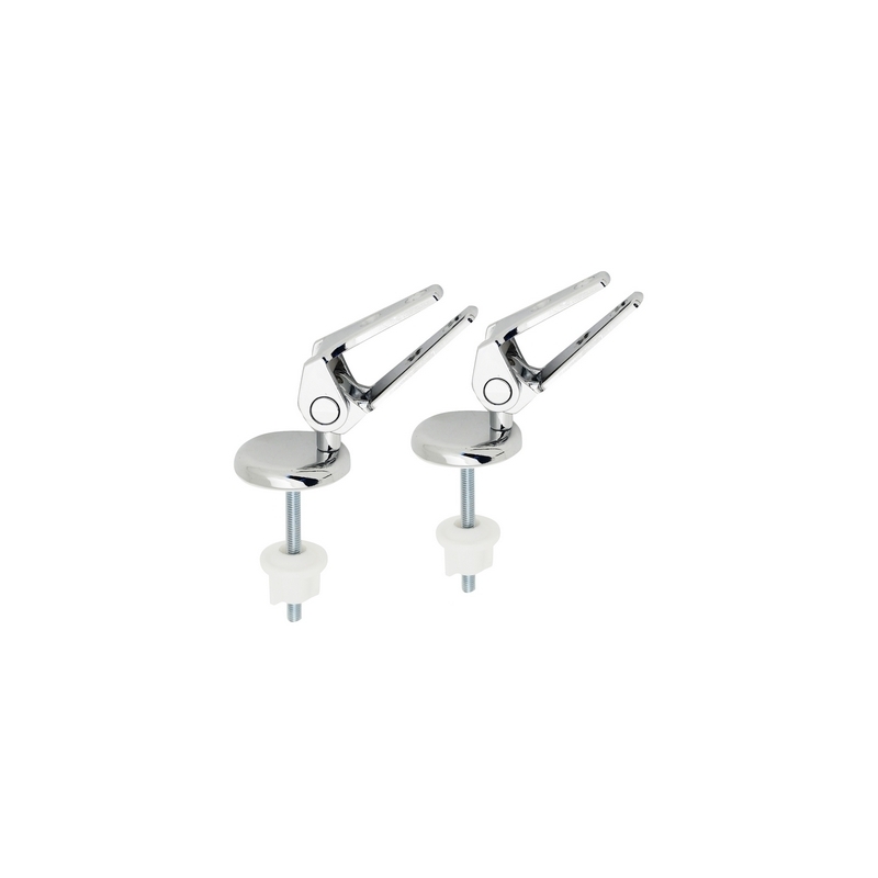 Coppia Cerniere Sovrapposte Con Vite Inox - Cromo 111-300