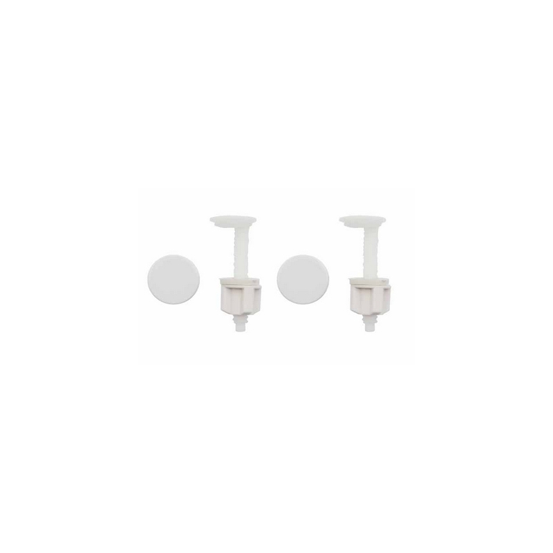 Coppia Supporti Per Sedile Con Caduta Frizionata - Bianco 111-304