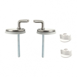 Coppia Supporti Per Sedile Wc In Ottone Cromato - Cromo 111-305