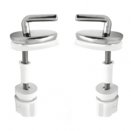 Cerniera Singola Regolabile Passante In Acciaio Inox - Cromo 111-309