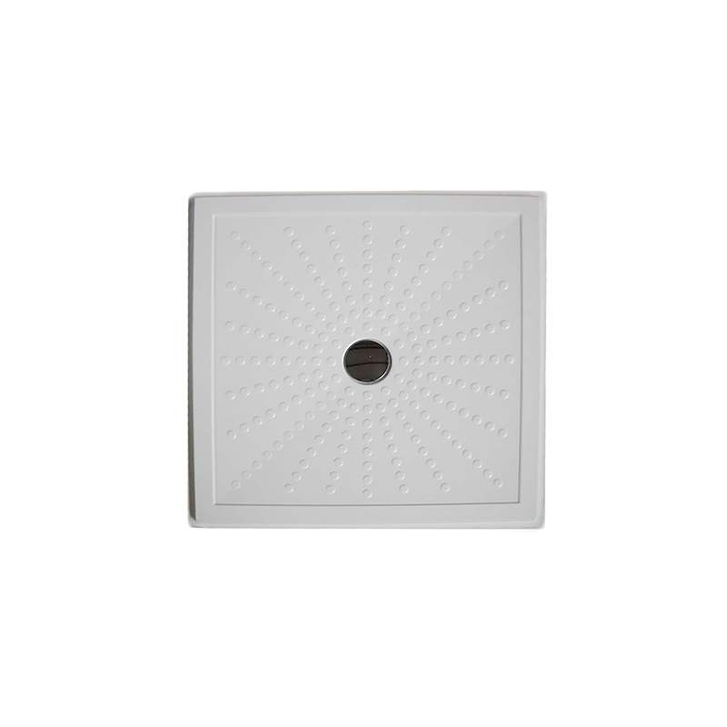 Piatto Doccia Per Disabili Filo Pavimento In Vetro Resina Con Piletta - 80 X 80 151-900-80