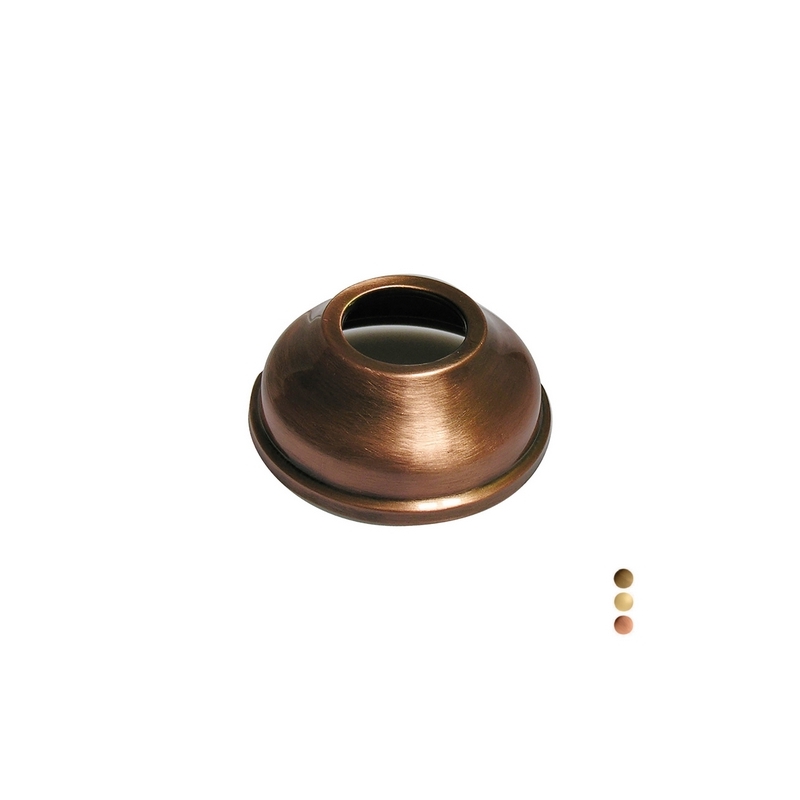 Rosone In Ottone Per Wc Diam. 76 Mm - Foro 30 Mm - Bronzato 126-K411-30BR