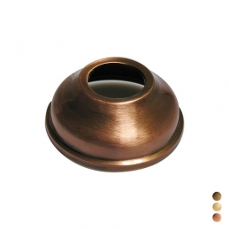 Rosone In Ottone Per Wc Diam. 76 Mm - Foro 30 Mm - Ramato 126-K411-30RA