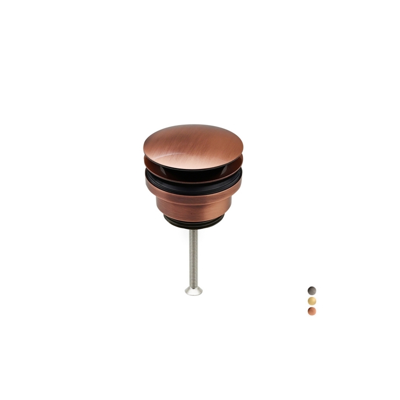 Piletta Clic Clac In Ottone Certificato Nf - 1"1/4 - Dorata 126-K420-DR