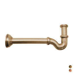Sifone Ad S Tappo Laterale Senza Piletta 1" - 1" Ramato 126-KP509-RA