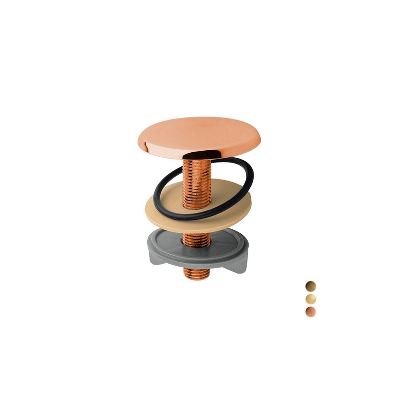 Tappo Copriforo In Ottone - Bronzato 126-KP535-BR