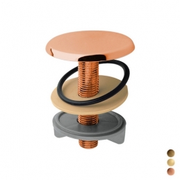 Tappo Copriforo In Ottone - Ramato 126-KP535-RA
