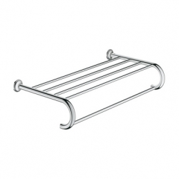 Porta Salviette Con Mensola Essentials Authentic - Cromo 121-HA40660