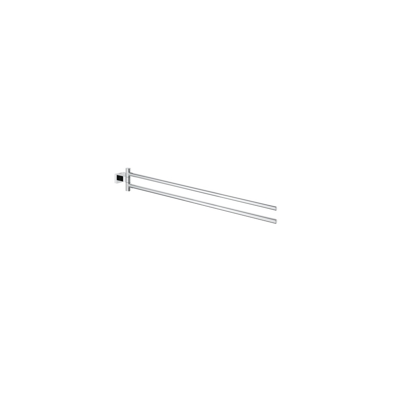 Portasalviette Doppio Essentials Cube - Cromo - Lungh. 44 Cm 121-HC40624