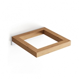 Supporto Porta Scopino A Parete Bamboo - Bambù - Mm 124 X 127 121-FB51717