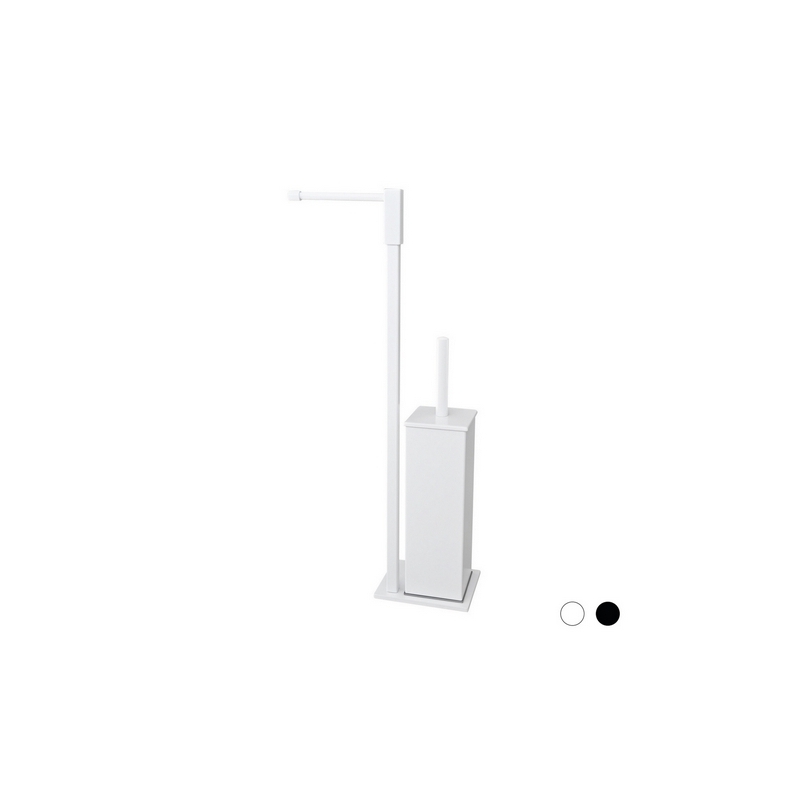 Piantana Colonna Porta Scopino Madison - Bianco Opaco 121-C217-BO