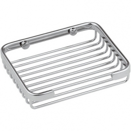 Portasapone Rettangolare In Ottone Cromato Lunghezza Cm 20 - Lxhxp -205x30x115 Mm 121-R212