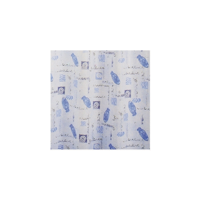 Tenda Per Doccia 2 Lati Cm. 180 X 200 Mod. Acquarello - - 102-0424