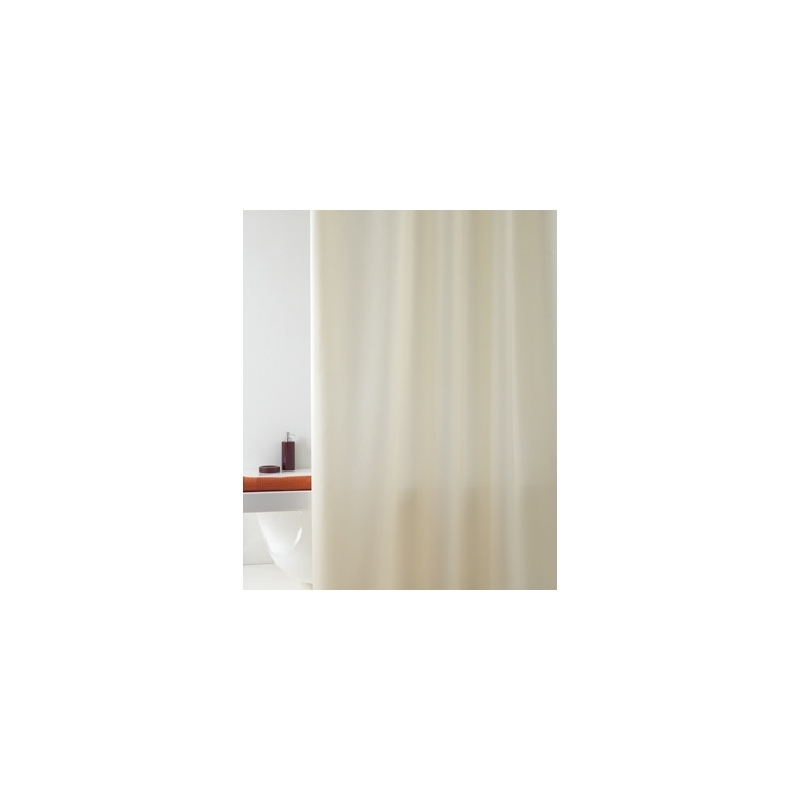 Tenda Per Doccia 2 Lati In Tessuto Cm. 180 X 200 Mod. Beige - - 102-0520