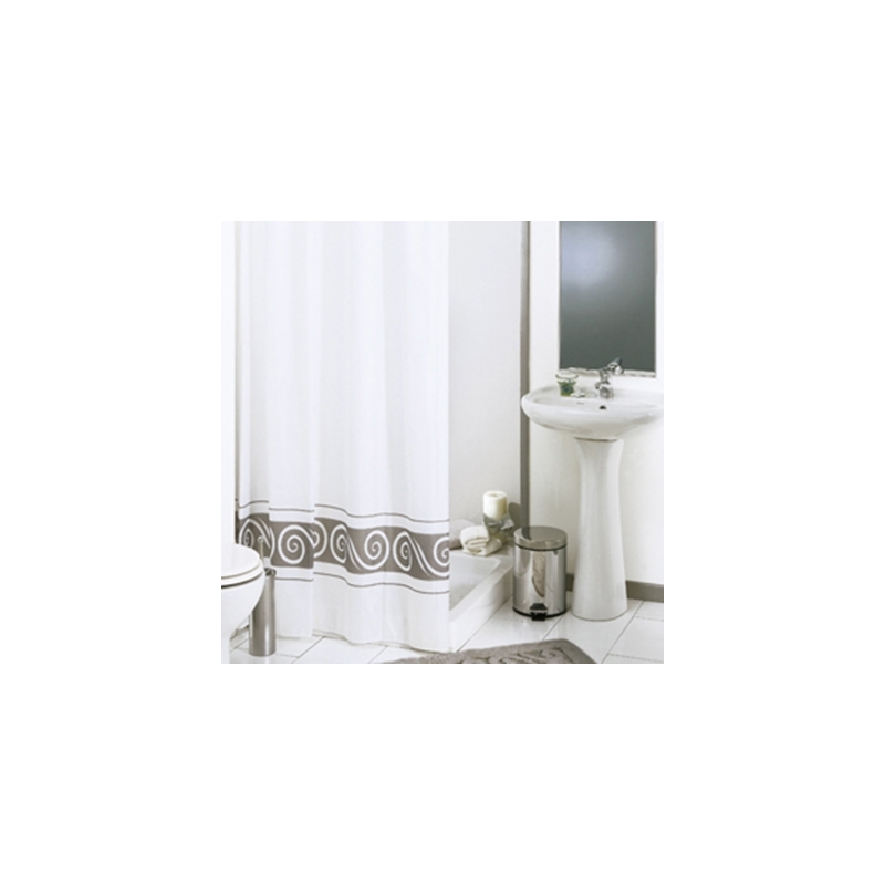 Tenda Per Doccia In Tessuto Mod. Ricciolo - Cm 240x200 102-0563-240