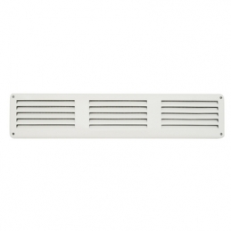 Griglia Da Sovrapporre In Metallo Con Rete L. 300 X H. 60 Mm - Alluminio Argento 411-4012-AA