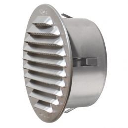 Griglia Tonda In Metallo Da Incasso Con Imbocco In Plastica - Rame D. 100 Mm - Imb. 70 Mm 411-4032-RA070