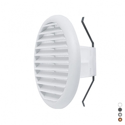 Griglia Tonda In Materiale Termoplastico Con Molle Reclinabili A 90° - Ramata Imb. 125-160 - D. 180 411-611-RA125160