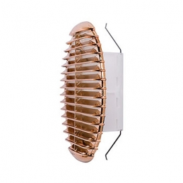 Griglia Tonda In Materiale Termoplastico Con Molle Reclinabili A 90° - Cromata Imb. 160-200 - D. 220 411-616-CR160200