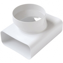 Raccordo A "t" Vt Per Passaggio Da Tubo Rettang. A Tondo - D.100 / 120x60 Mm 411-FCRTV-126B