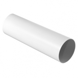 Tubo Tondo Per Sistema Di Aerazione Canalizzata Bianco - Diam. 100 Mm - Lungh. 1000 Mm 411-FCTR-1100B
