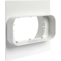 Placca Per Passaggio A Muro Da Tubo Tondo A Rettangolare - Mm 120x60 411-FPM-126B