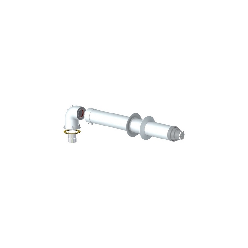 Kit Coassiale Dn 60/100 Con Flangia - Con Prese Analsi Fumi 409-562-C