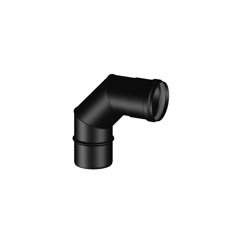 Curva 90° Mf Pellet Smaltato - Diam. 80 409-BS220-080