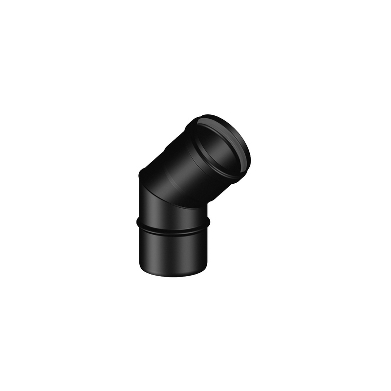 Curva 45° Mf Pellet Smaltato - Diam. 80 409-BS268-080