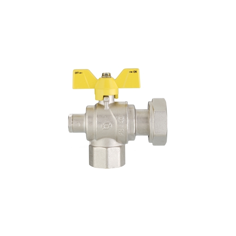 Valvola A Sfera Gas A Squadra Futurgas Femmina-dado Girevole - 3/4" X 1" Dn 20 424-5307-0506