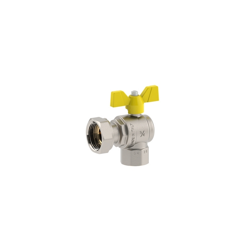 Valvola A Sfera Per Gas A Squadra Femmina-dado Girevole - 3/4f X 1d Dn 20 424-5308-0506