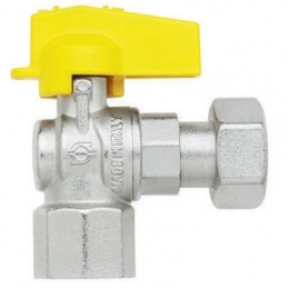 Rubinetto A Sfera Squadra Con Levetta Femmina - Dado Girevole Femmina - 1/2" X 1/2" Dn 10 424-5630-04