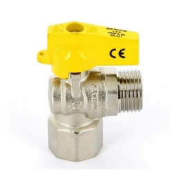 Rubinetto A Sfera Squadra Femmina Iso 7 Maschio Iso 228 - 1/2" X 1/2" Dn 10 424-5635-04